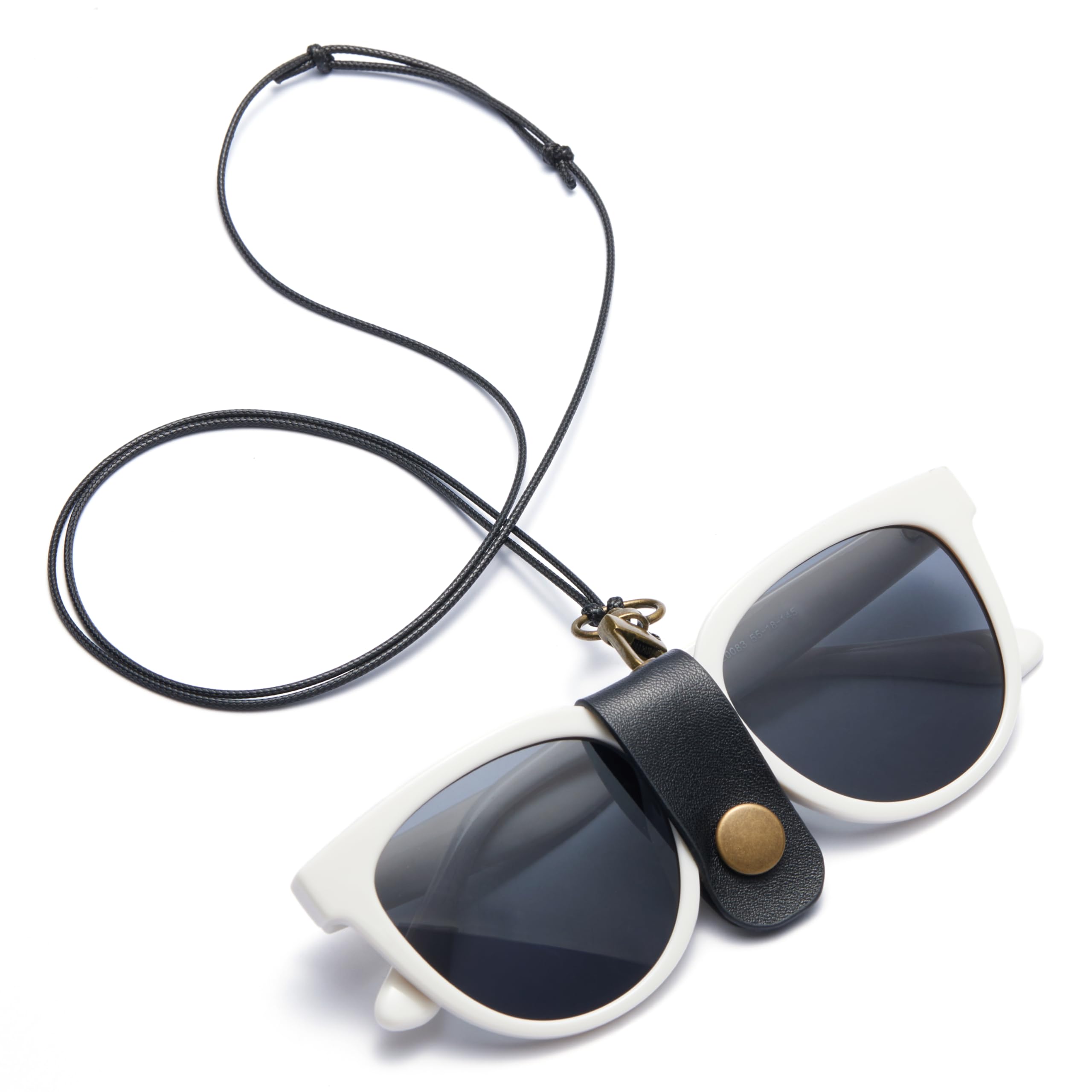 Glasses-Sunglasses Straps -Eyeglasses Strap-Eye Glass Holder Adjustable Eyewear Retainer (Black)