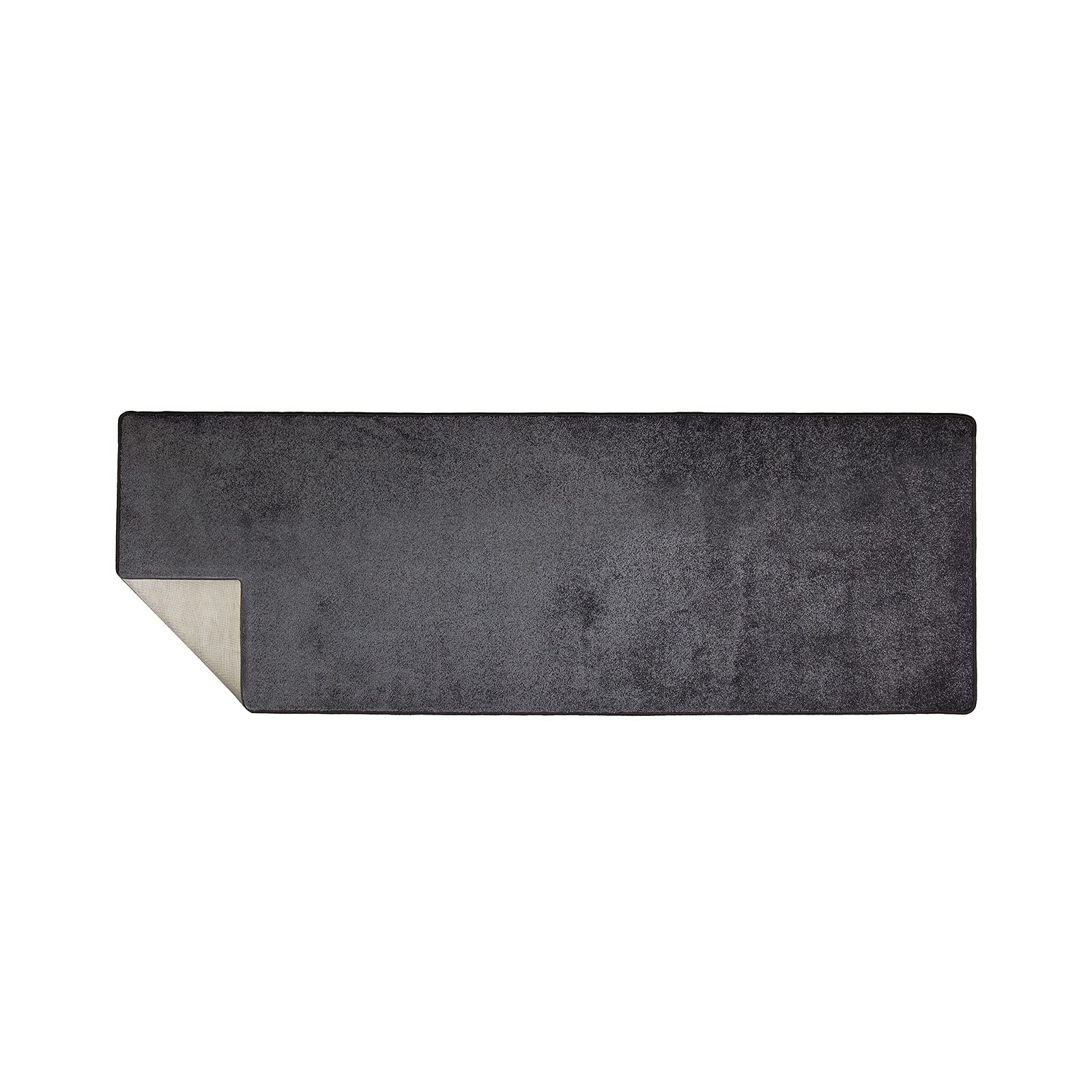 Sundae - Tappeti per letto in velluto, 3 pezzi, in 3 misure (larghezza: 67 cm, lunghezza: 1 x 250 cm + 2 x 140 cm, antracite)