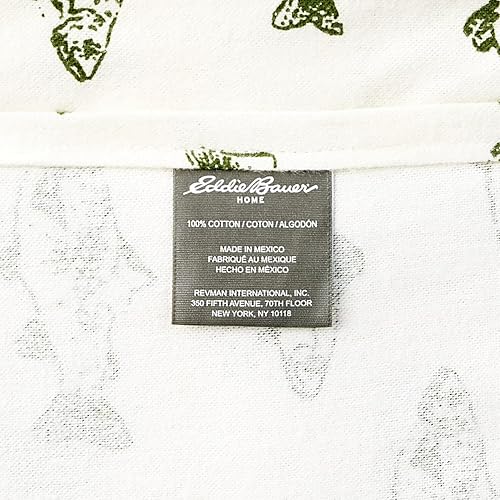 Vista 278 de Eddie Bauer - Full Sheets, Cotton Flannel Bedding Set, Brushed For Extra Softness, Cozy Home Decor (Dog Friends, Full)