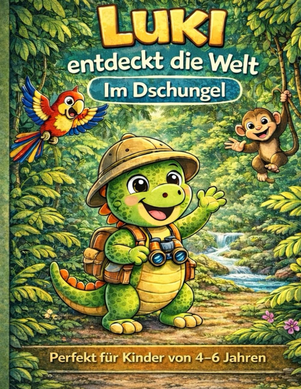 Luki entdeckt die Welt - Band 2: Im Dschungel – Malbuch für Kinder von 4–6 Jahren