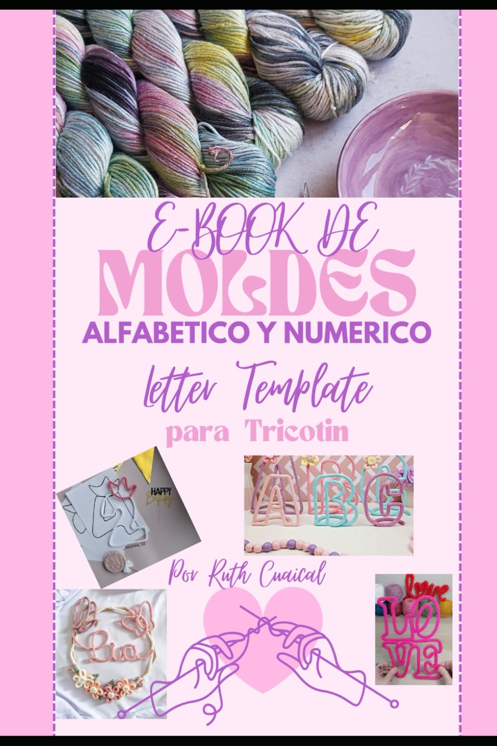 Guía de Moldes Letras y Números para Tricotin – Plantillas A-Z y 0-9 para Manualidades con Cordón Tejido | Letras en Tricotin para Imprimir