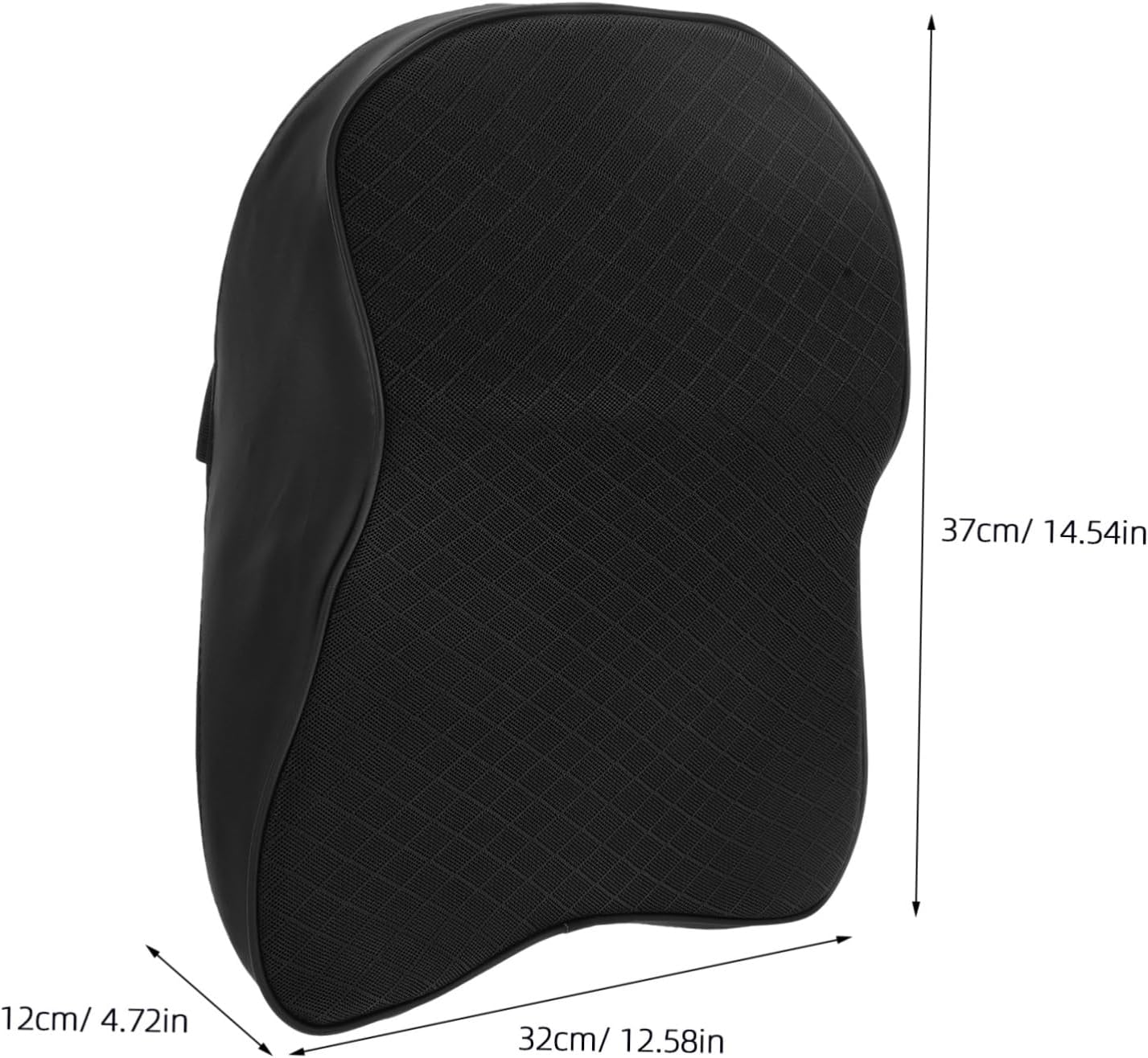 Zerodeko Versatile Memory Foam Neck Pillow for Car and Office Headrest Cushion for Drivers Travel and Gaming Chair Support Removable Cover Comfortable Black Design