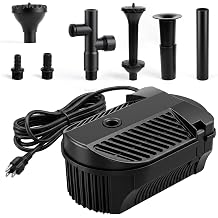 Pond Filter Fountain Pump 793GPH 60W YC1200 Submersible with 3 Nozzles for Fish Tanks