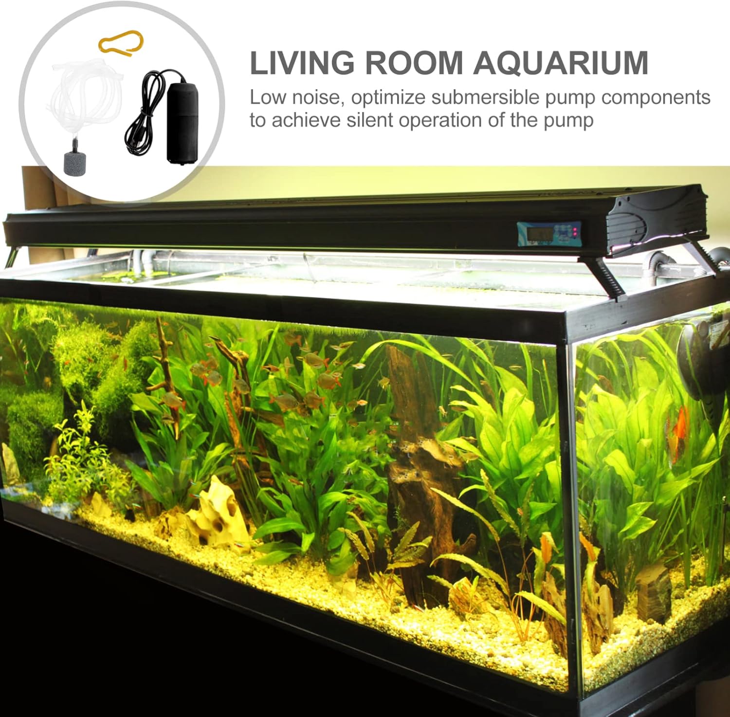 2 Sets Oxygen Pump Aquarium Bubbler Fish Tank Supply Small Aquarium Air Pump Mute Oxygen Outdoor