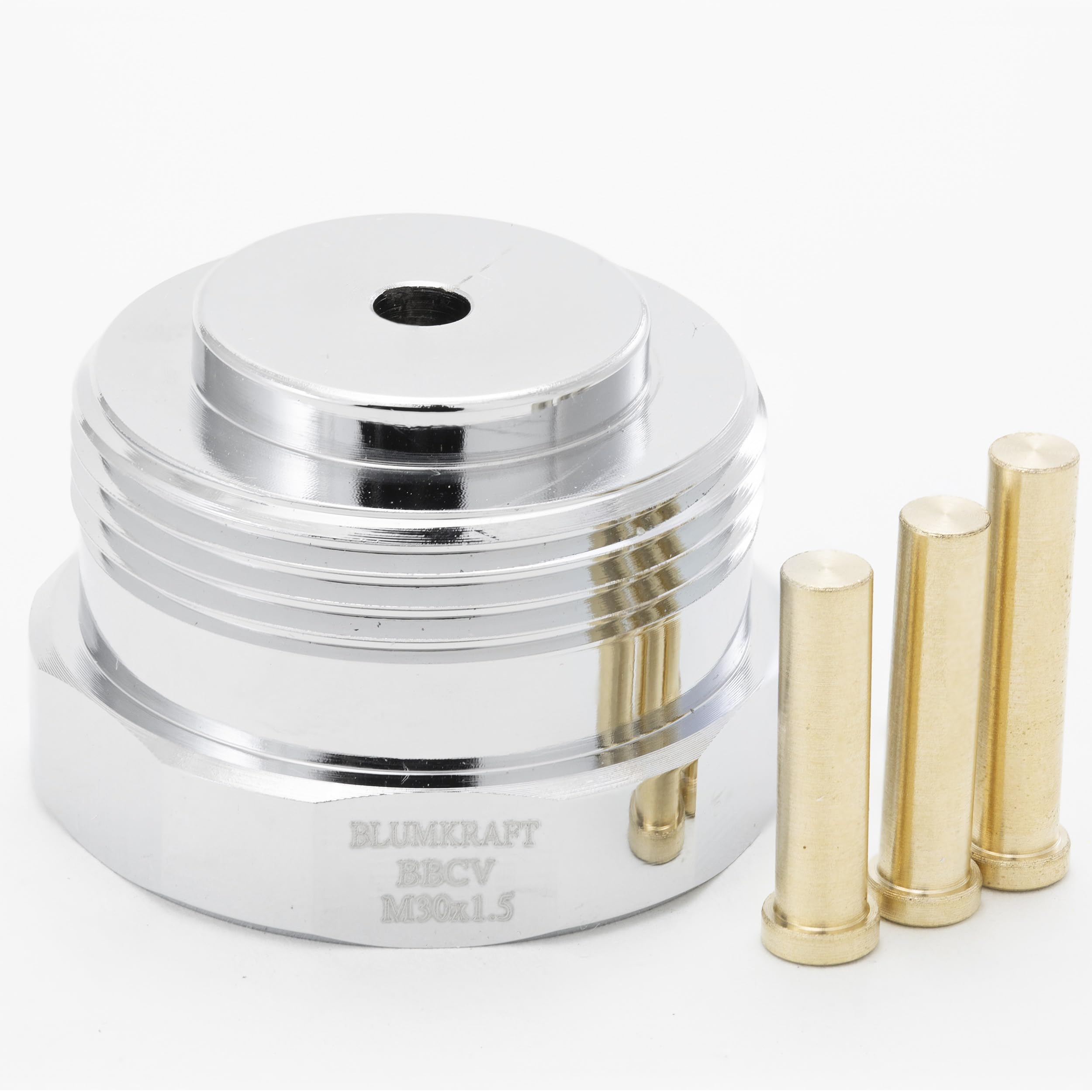 BLUMKRAFT Metal adapter compatible with Bianchi, BRV, Conec, Valvex M30 x1.5 (PROTOTYPE) radiators to M30 x 1.5 for M30x1.5 male thermostat/thermostatic head