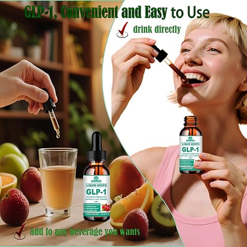 Miniatura 6 de Gotas de suplementos GLP-1  9 en 1 Premium GLP1 Boost con berberina, canela de Ceilán, té verde extra ct eriocitrina, naturalmente GLP 1 apoyo para