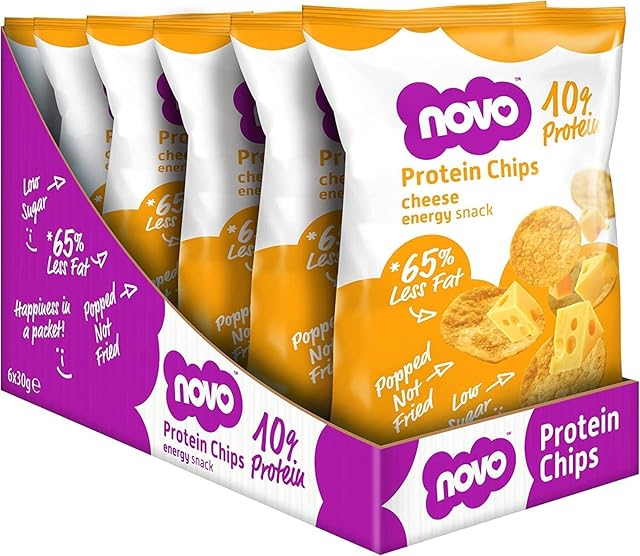 Novo Nutrition Protein Chips Cheese (Box of 6 x 30g)