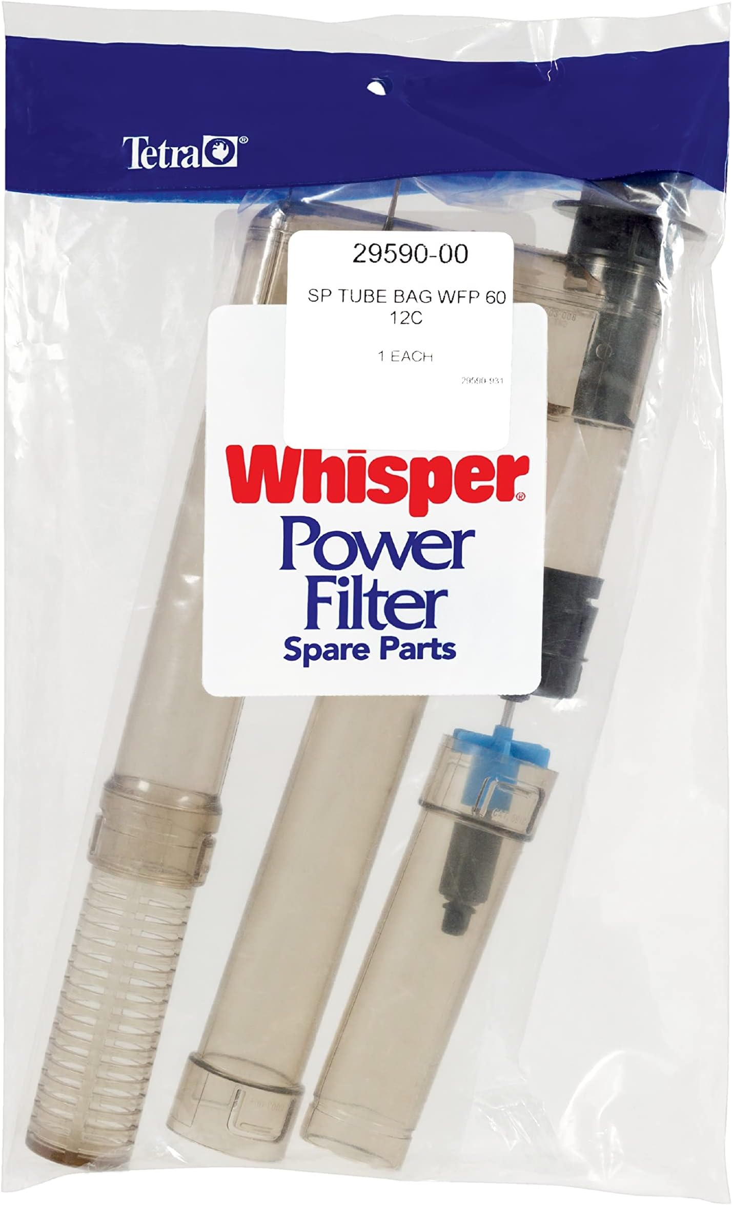 Tetra Whisper 60 Power Filter Replacement Tube Set, Includes Tubing And Impeller