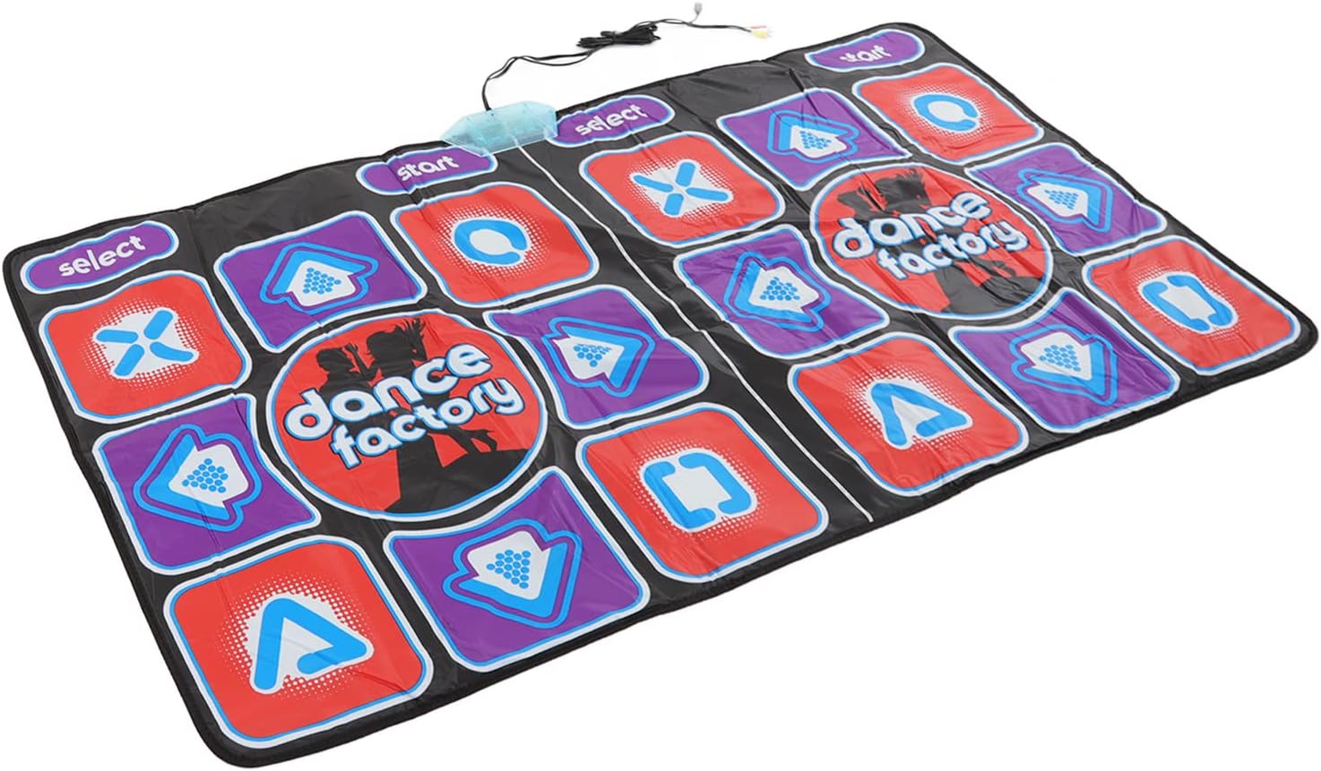 Dance Mat Portable Electric Double User Rhythm Dance Floor Mat for Kids Adult, Improve Hand Foot Coordination for Home Party, Soft Comfortable PVC Material