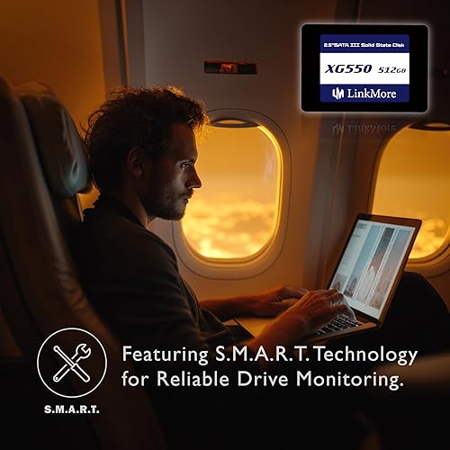 Miniatura 10 de LinkMore XG500 960GB 2.5'' SATA III (6Gbs) SSD interno, unidad de estado sólido, velocidad de lectura de hasta 550MBs, 2.5 pulgadas para portátiles