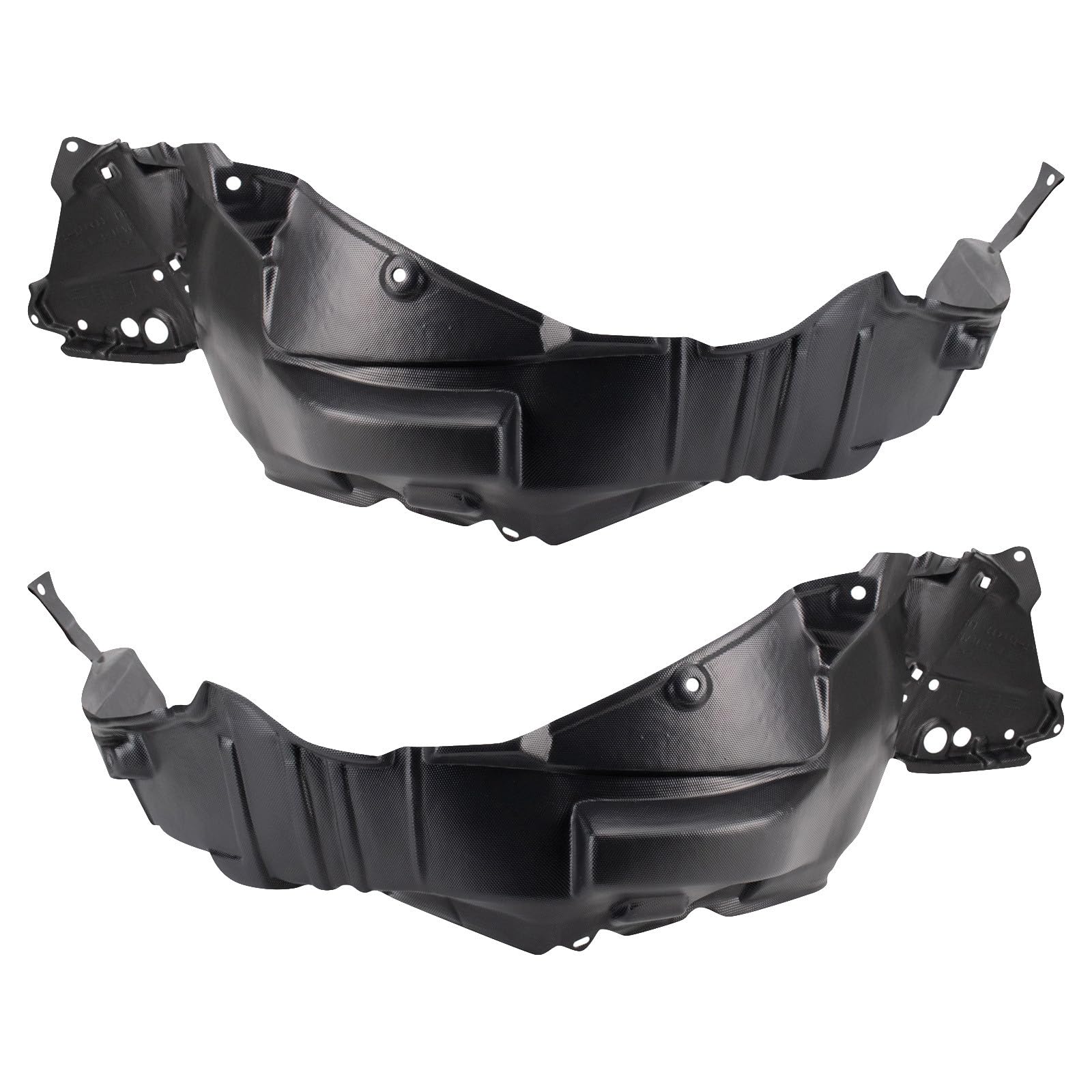 TRQ Front Driver and Passenger Side Inner Fender Liner Set | For 2017-2018 Toyota Corolla iM 2016 Scion iM
