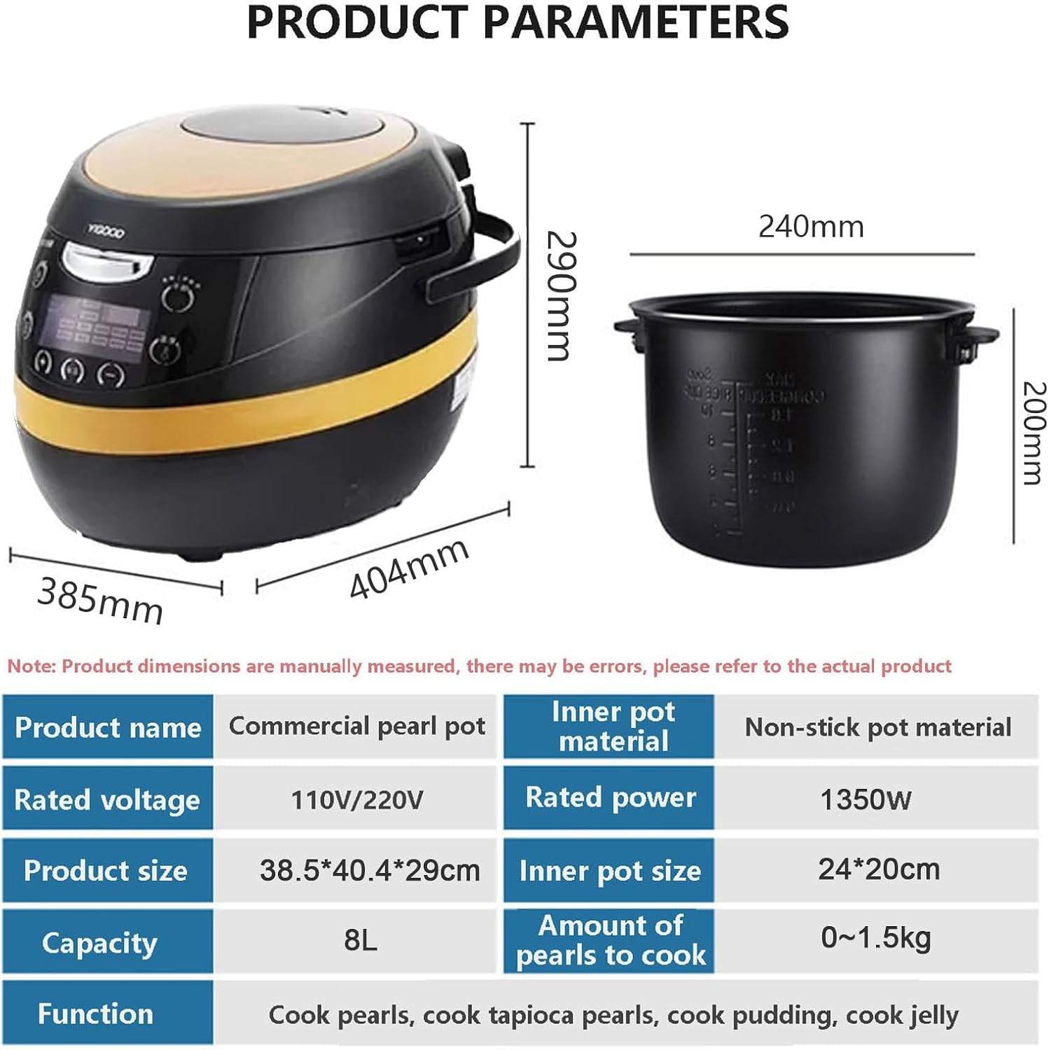 Automatic Commercial Boba CookerPearl Cooker