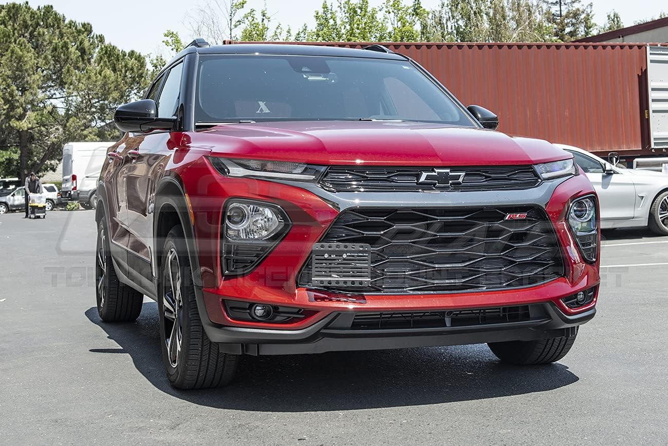 Replacement for 2021-Present Chevrolet Trailblazer Models | EOS Plate Version 1 Front Bumper Tow Hook License Plate Relocator Mount Bracket Tow-560(Mid Size)