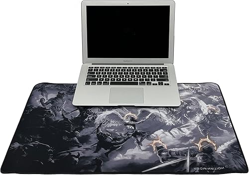 Miniatura 4 de Creation Abomination War in Heaven Stitched 24 x 14 pulgadas MTG Playmat - Compatible con Magic The Gathering Playmat - Play MTG tapete de juego -