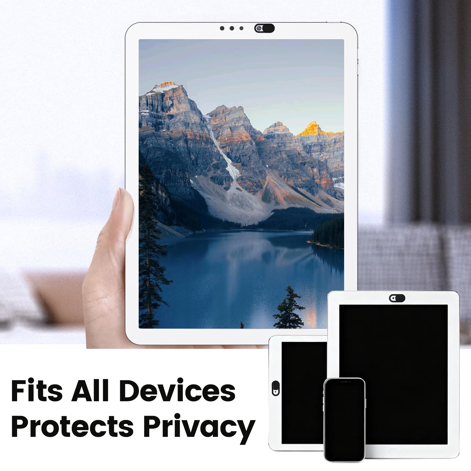 Set 32 Pezzi Copertura Webcam Ultrasottile, Copri Telecamera Slider per Laptop, Tablet e Smartphone, Protezione della Privacy in Plastica con Adesivo Forte - Non per Doppia Fotocamera