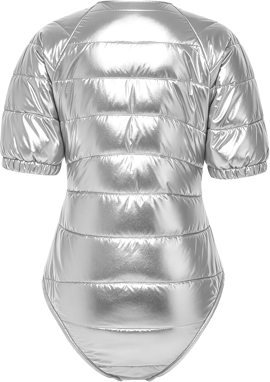 Vxuxlje Women Padded Quilted Leotards Pad Lining Nightwear