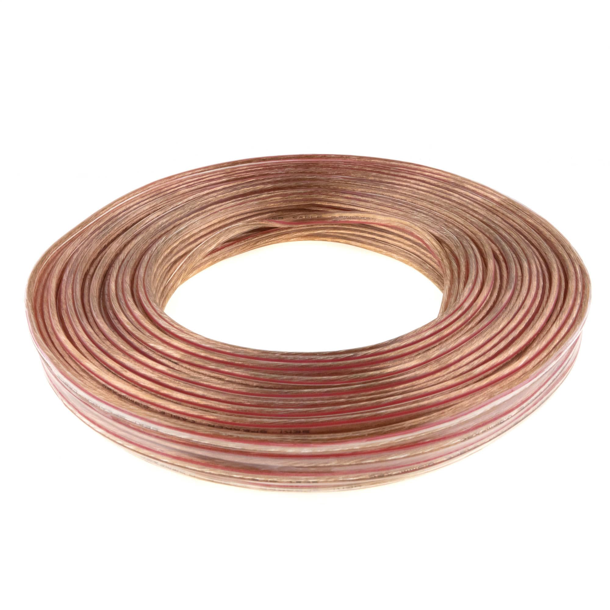 Cable de altavoz 2 x 0,50 mm2 – 25 m – transparente – CCA – Cable de audio – Cable de caja — view 3