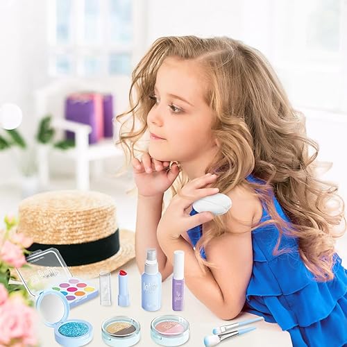 Miniatura 7 de Juego de kits de maquillaje, juguetes de maquillaje de simulación para niñas de más de 3 años (no contiene cosméticos reales)