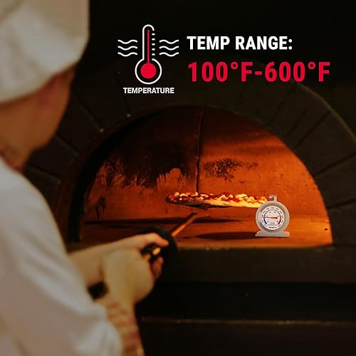 Miniatura 7 de ThermoPro Paquete de 2 Termómetros de Horno para Horno a Gas, Medidor de Temperatura de Ahumador 50-300°C/100-600°F con Acero Inoxidable 431