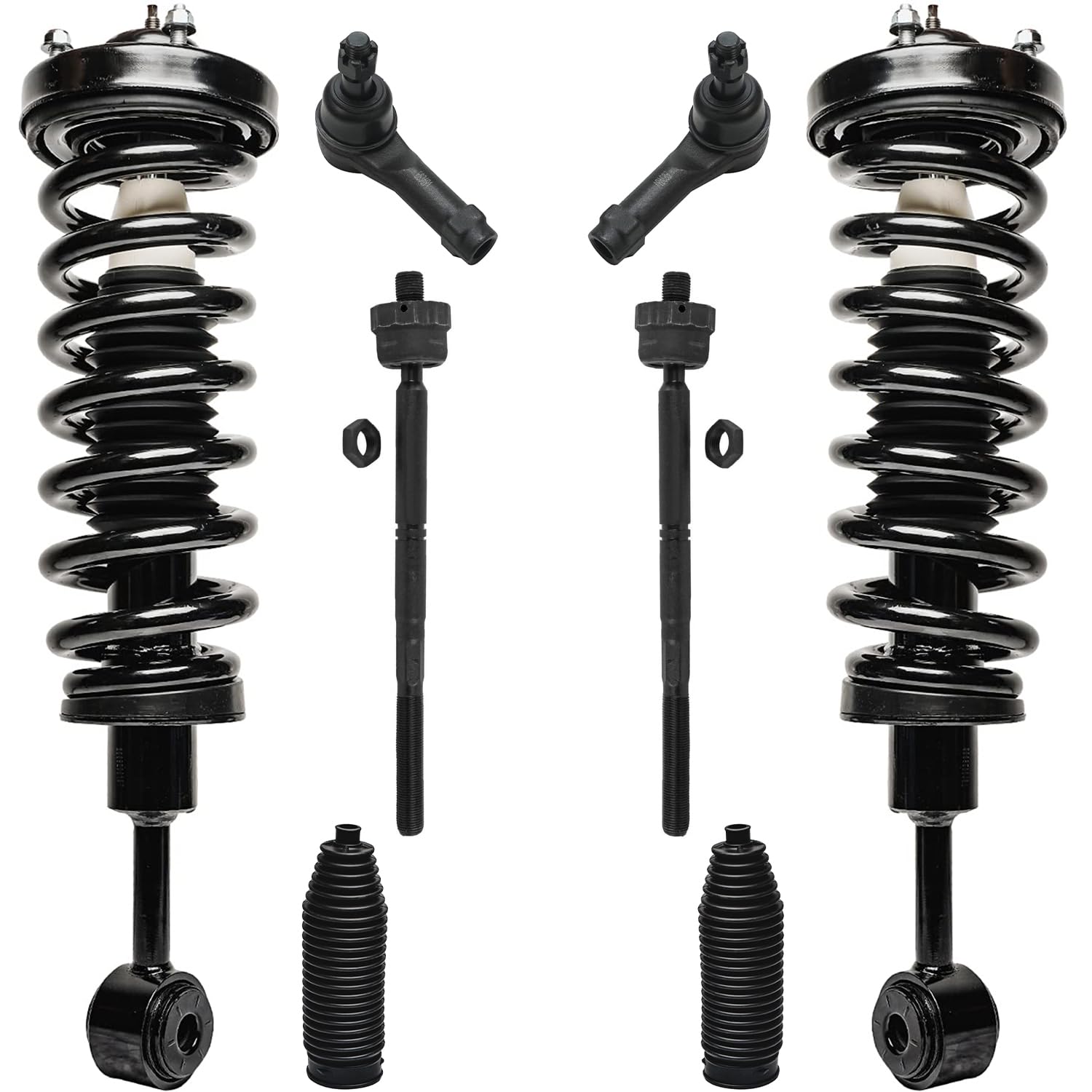 Detroit Axle - 4WD Front 8pc Struts Kit for 2006 2007 2008 Ford F-150