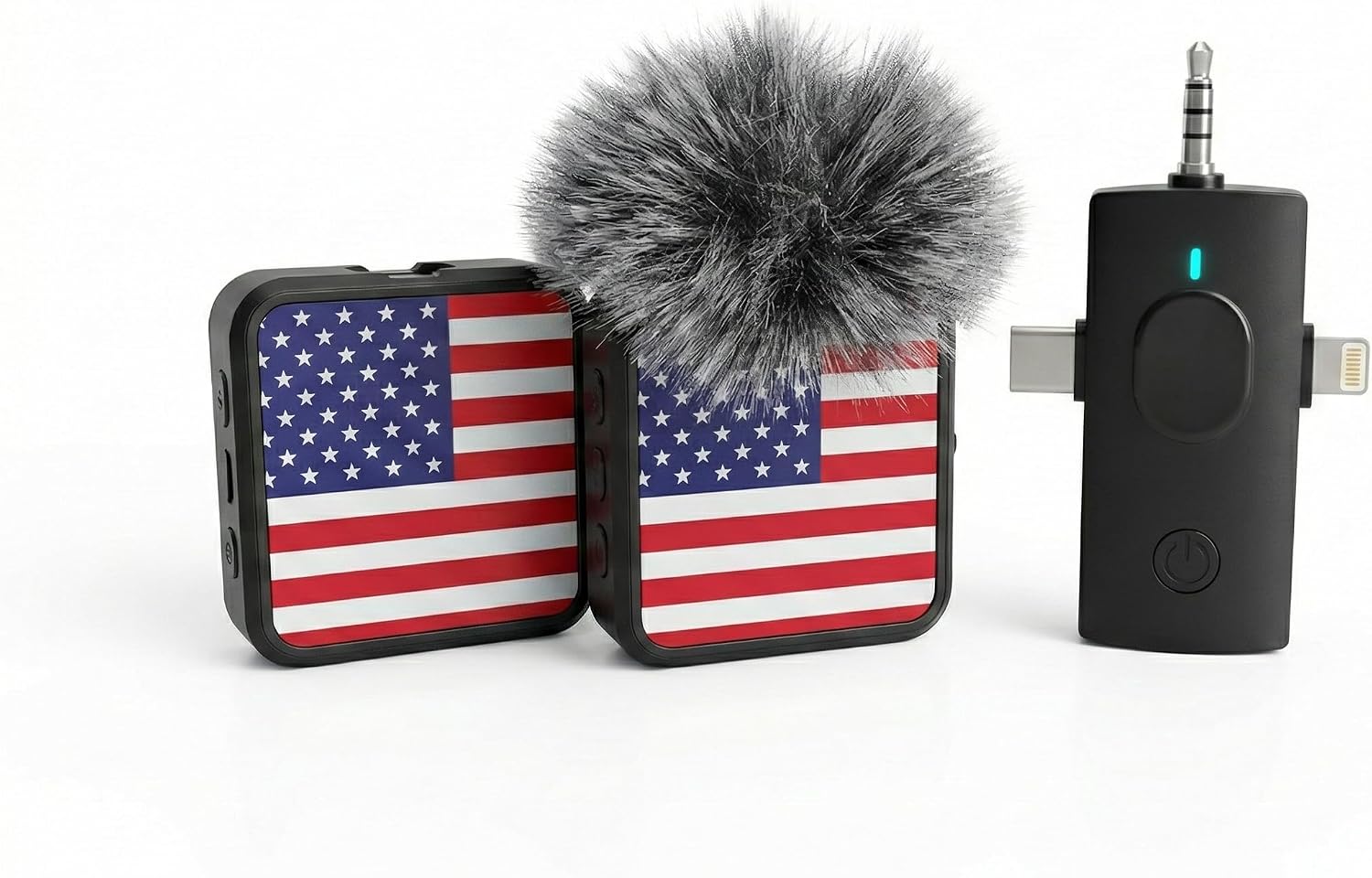 Wireless Microphone Set Anthem Air - 3-in-1 Lavalier for iPhone, Android & Cameras