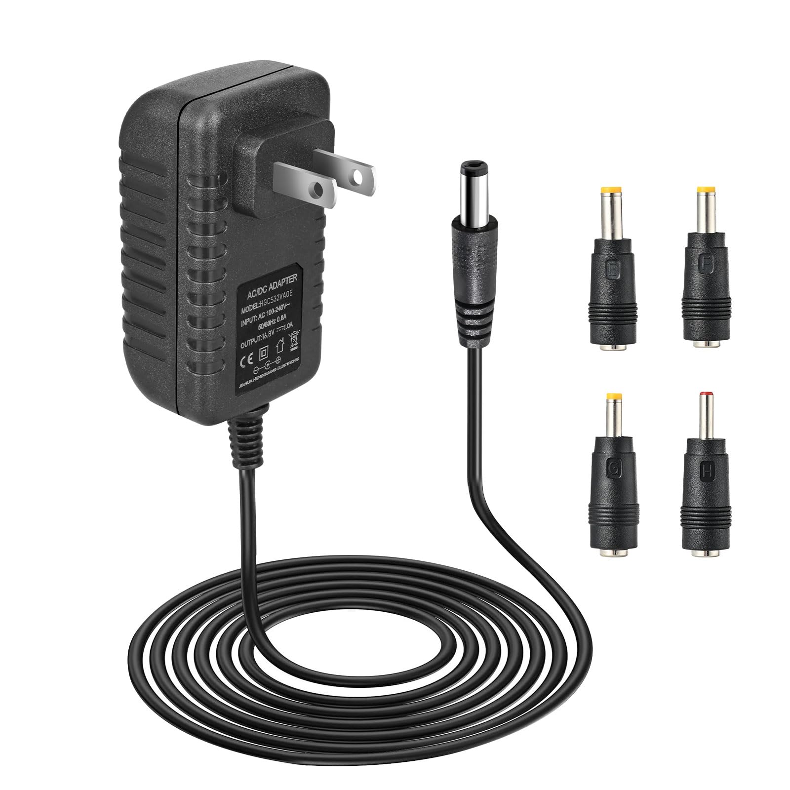 AC/DC 16.8V Massage Gun Charger Compatible with LifePro Sonic, Sonic Mini,Fusion X, Sonic Pro, Youdgee H1 Mini, Mebak 3, Cryotex, jetbu,16.8V 1A Charger Massage Gun Power Supply Cord Cable 1.5m/5F-image-49