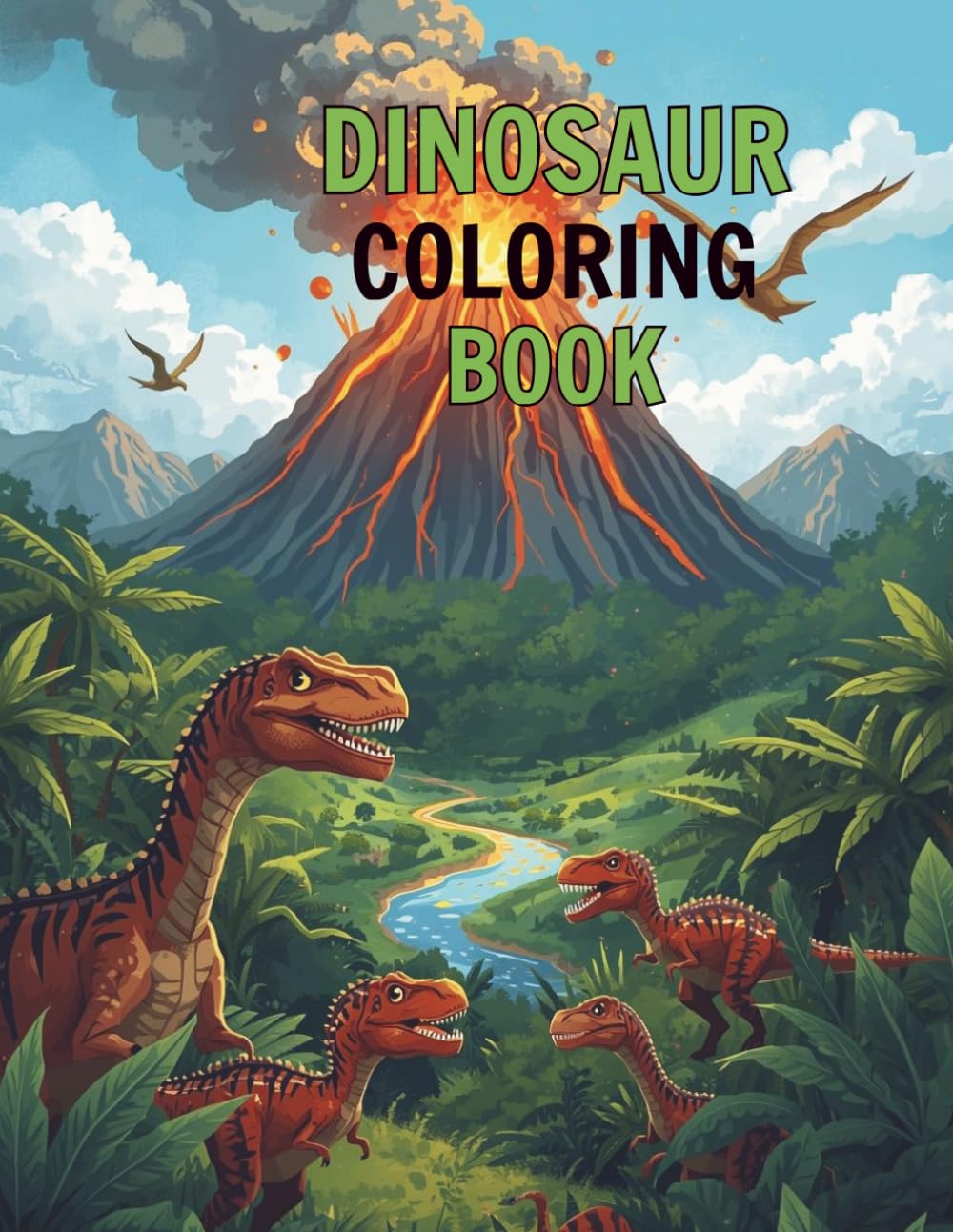 Dinosaur Kids Coloring Book: A Fun Dinosaur Coloring Book For Kids And Toddlers