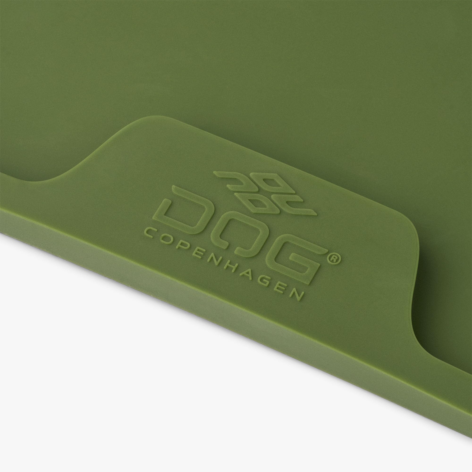 DOG Copenhagen Tapis de gamelle pour Chien - Tapis d'alimentation en Silicone - Tapis de Bol Imperméable et antidérapant, Racing Green, M