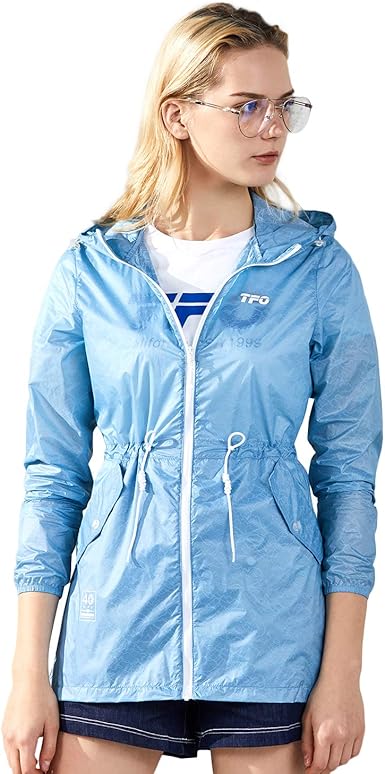 Women's petite packable rain jacket Clearance