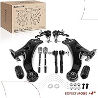 Vista 9 de A-Premium Juego de 10, brazo de control inferior delantero, rótula inferior, extremo de barra de acoplamiento interior exterior, compatible