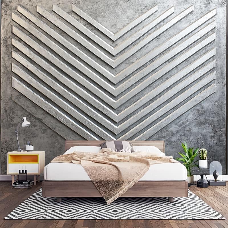 Wand Art Dekoration Fototapete Minimalistische Pfeilmatrix Vlies...