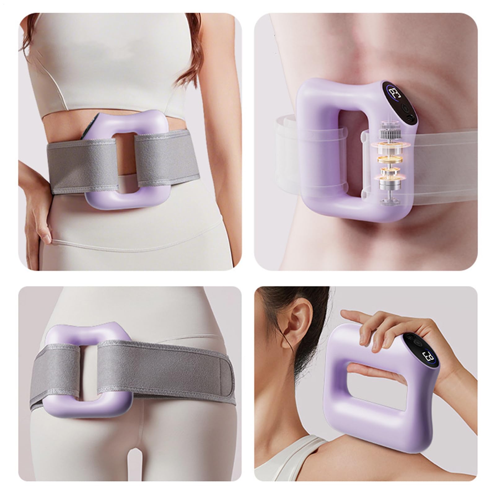 Elektrischer Faszien-Ring Für Den Ganzen Körper - Ergonomisches Massagegerät Mit Heizfunktion Zur Muskelentspannung,Multifunktionales Ganzkörper Faszienmassagegerät Für Männer Frauen
