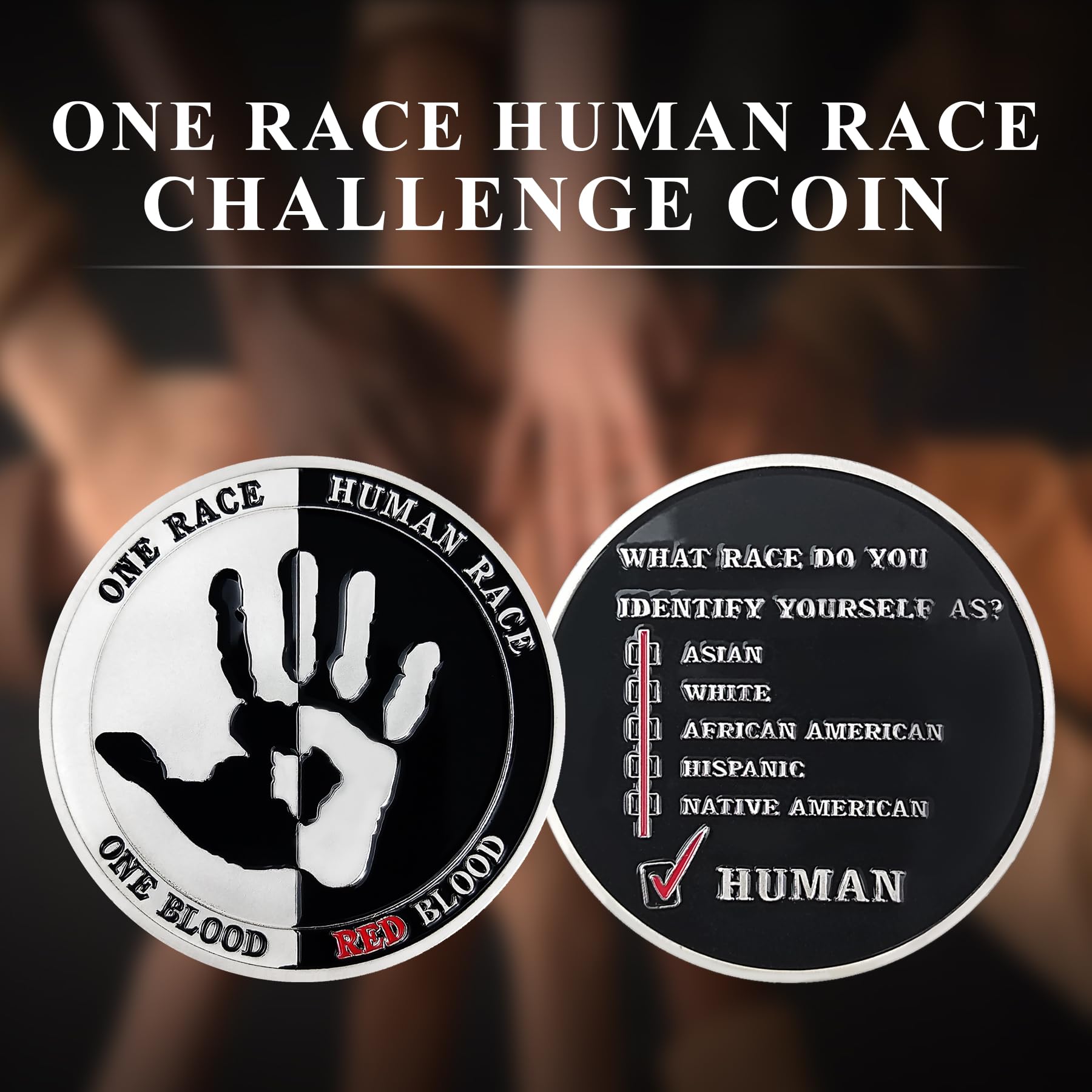 Amazon.co.jp: One Race Human Race チャレンジコインギフトコレクション : ファッション