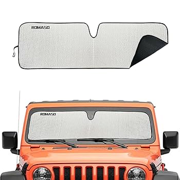 Amazon.co.jp: ジープ用フロントガラスサンシェード、ラングラー