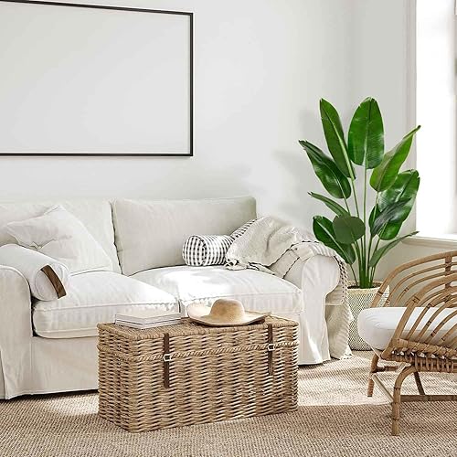 Miniatura 6 de Aveyas Árbol Artificial Ave del Paraíso de 6 pies para Decoración del Hogar, Planta de Piso Falsa de 6 Pies, Árbol Tropical Falso de Hoja de Plátano