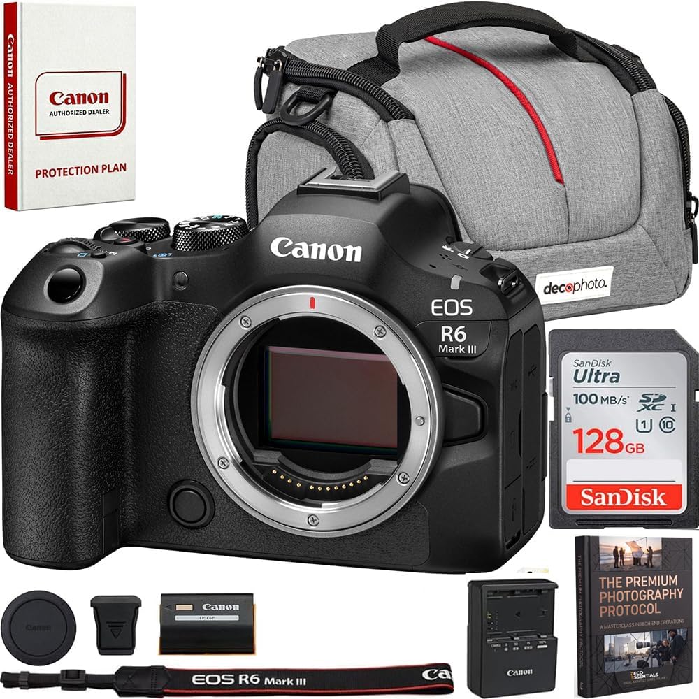 Amazon.com : Canon EOS R6 Mark III Mirrorless Camera (Body) Bundle