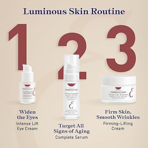 Miniatura 5 de Embryolisse Suero completo. Fórmula hidratante avanzada con ácido hialurónico. Rellena, ilumina, levanta, reafirma, 1.01 onzas líquidas