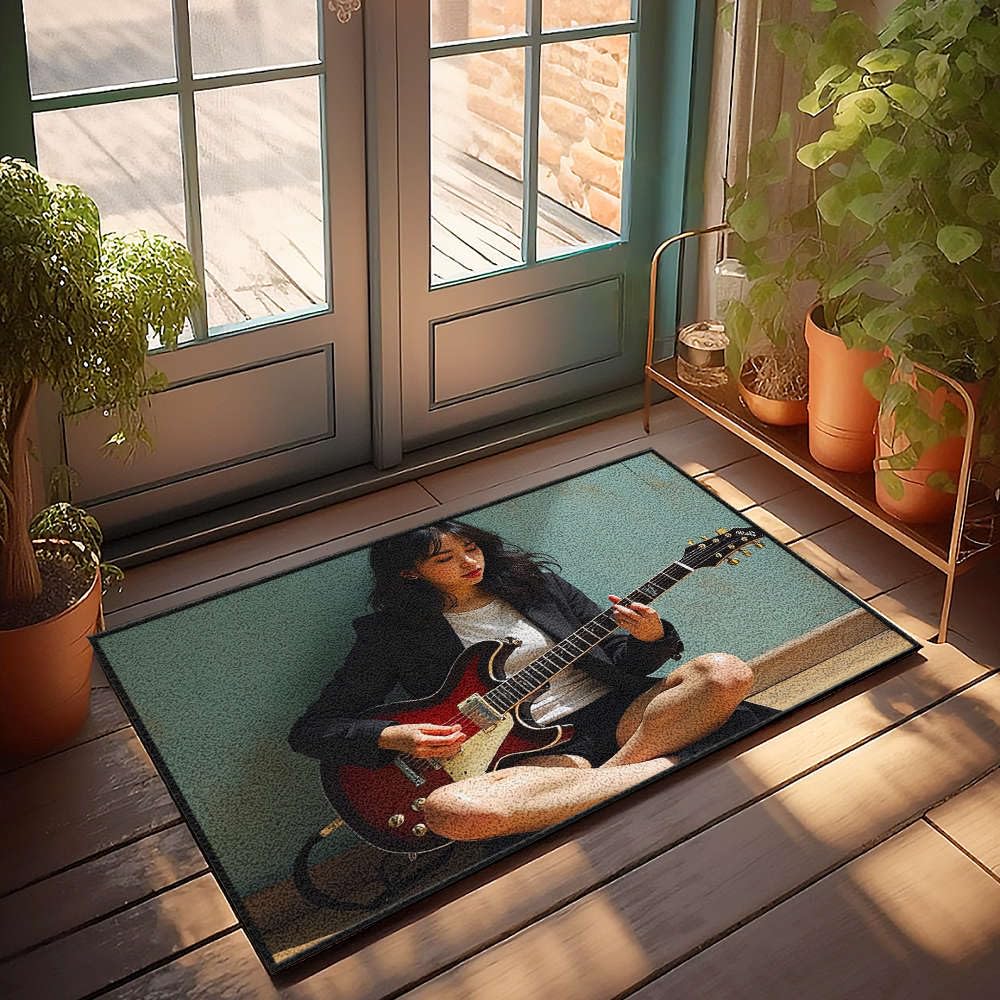 Tapis de cuisine d'automne et entrée aux finitions soignées