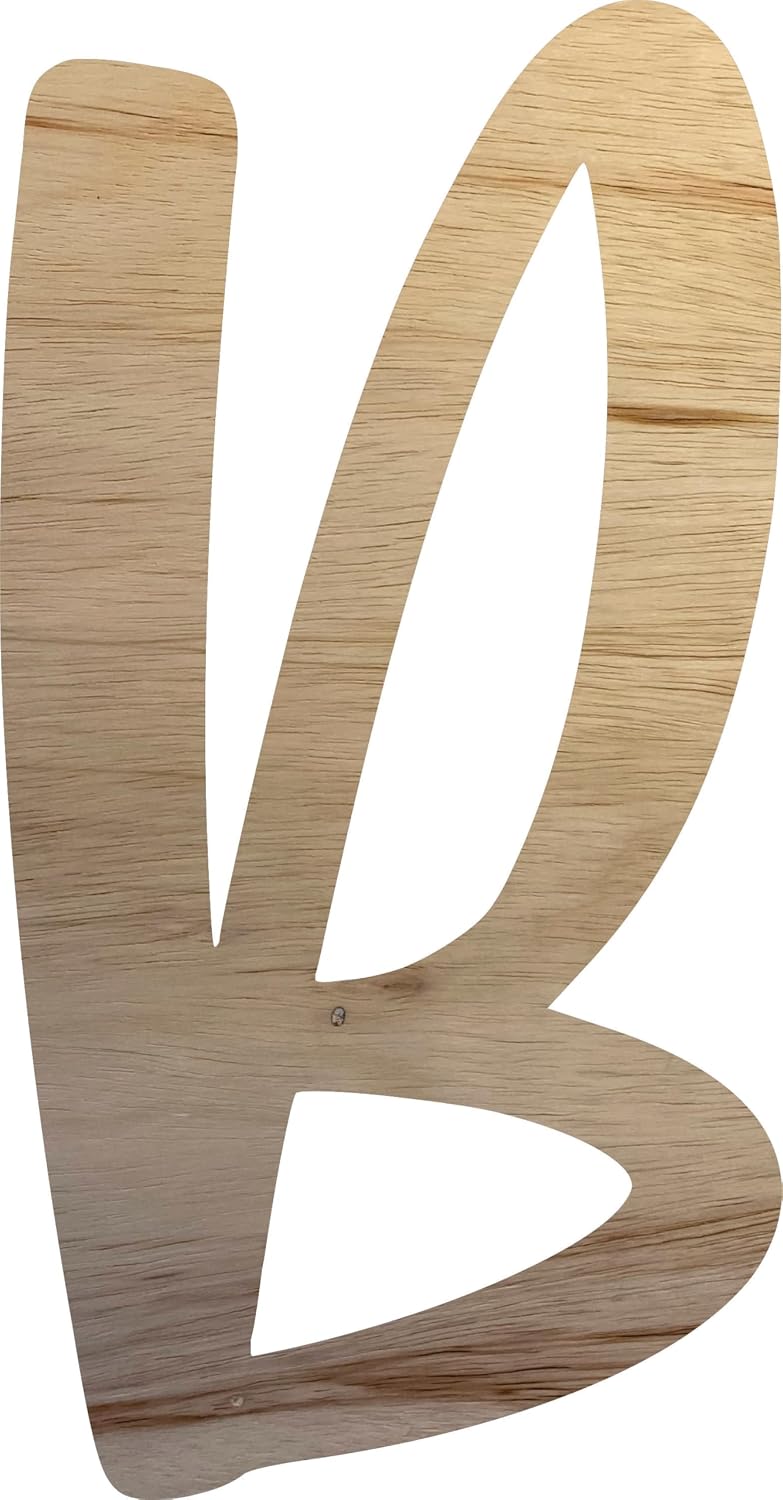 4 Inch Wooden Letter A Blank Hometown Font, Unfinished Wood Alphabet Letter Craft, Decorative Wall Art Cutout DIY