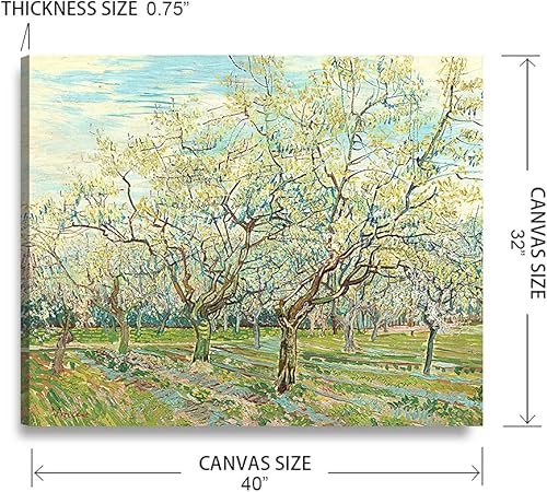 Vista 839 de DECORARTS - Almond Blossom Tree - Vincent Van Gogh Art Reproduction. Giclee Canvas Prints Wall Art for Home Decor 30x24