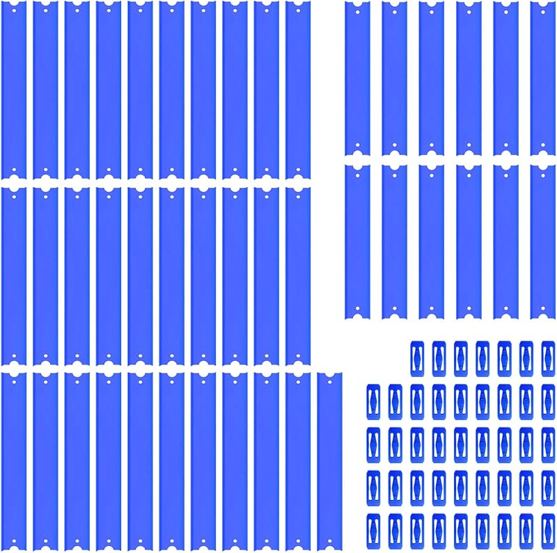 40FT Replacement Track Pieces Compatible with Hot Wheels | 43-Piece Straight Track Set + 43 Connectors for 1:64 Diecast Cars