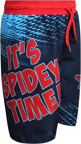 Miniatura 5 de Marvel Conjunto de camiseta de natación y traje de baño para niños, 2 piezas Spiderman Spidey & His Amazing Friends UPF50+ (2T-12)