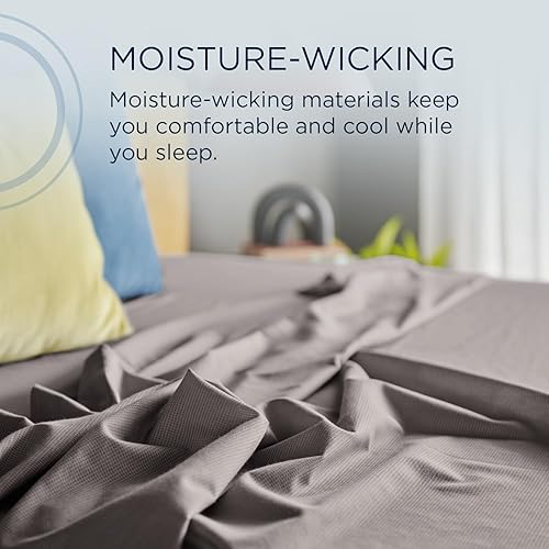 Miniatura 4 de TEMPUR ProAir - Juego de sábanas color gris frío, tamaño King