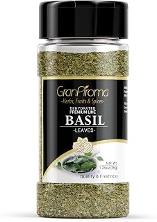 GranAroma Basil Leaves, Sauces & Dressings, Cut & Sifted (1.28 Ounce)