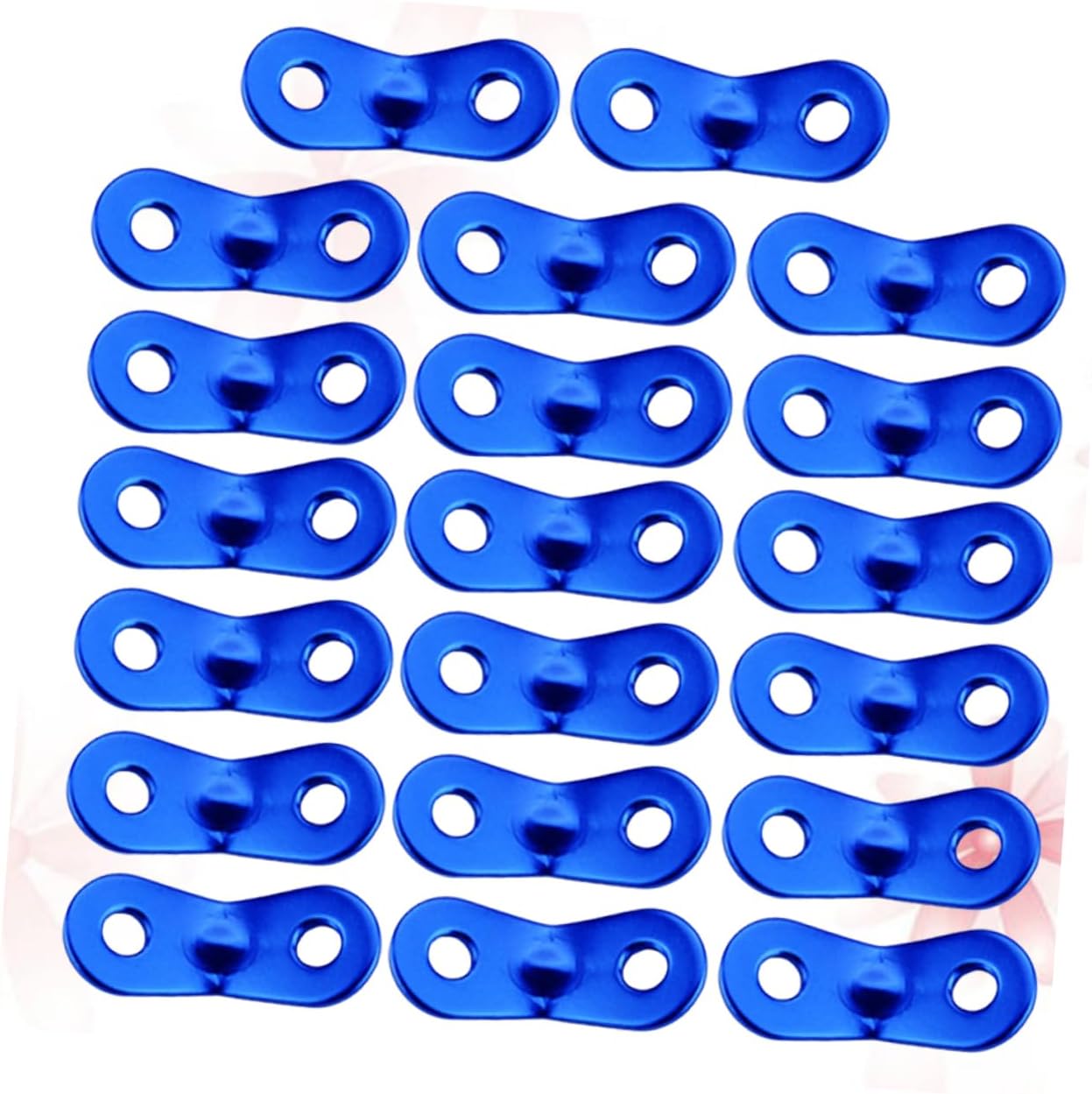 Kisangel 20pcs Aluminum Alloy Wind Rope Buckles for Tents and Awnings Heavy Duty Camping Accessories Blue Tent Cord Tighteners for Outdoor Activities
