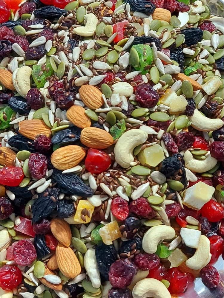 Dhawak Fresh and Healthy Dry Fruits Nutmix - 1 Kg. | Mix Seeds and Dry Fruits for eating, [Pumpkin, Sunflower, Watermelon, Flax, Almonds,Cashews, Raisins,Pistachio, Dry Figs, Walnut & 10+ Varieties ] (B09PZX7RGQ) Amazon Price History, Amazon Price Tracker