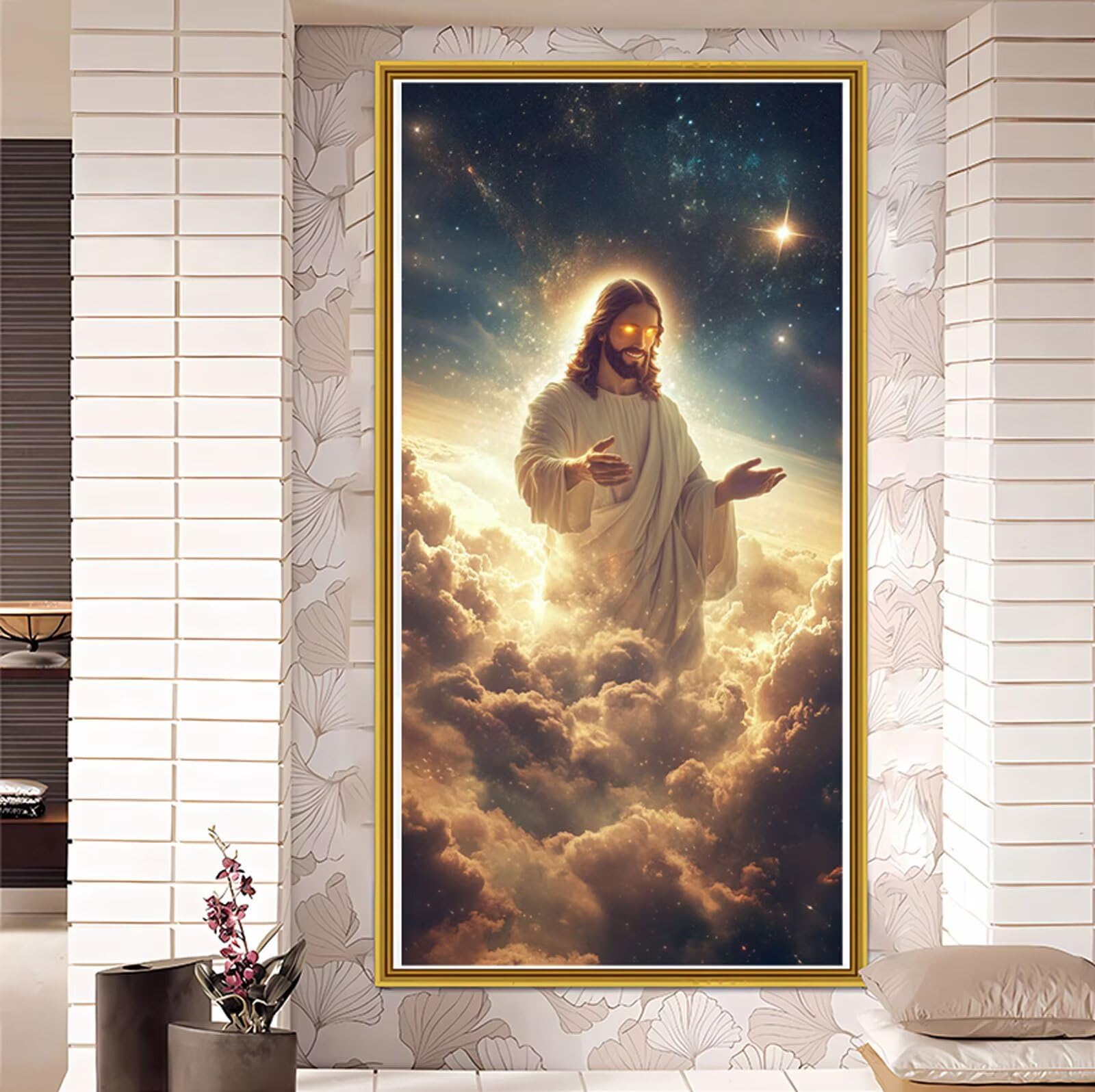 Malowanie po numerach dla dorosłych religijne zestawy do malowania po numerach, Jezus na płótnie, rękodzieło dla dorosłych, zestaw do ręcznego malowania olejnego, akrylowy obraz, dekoracja ścienna