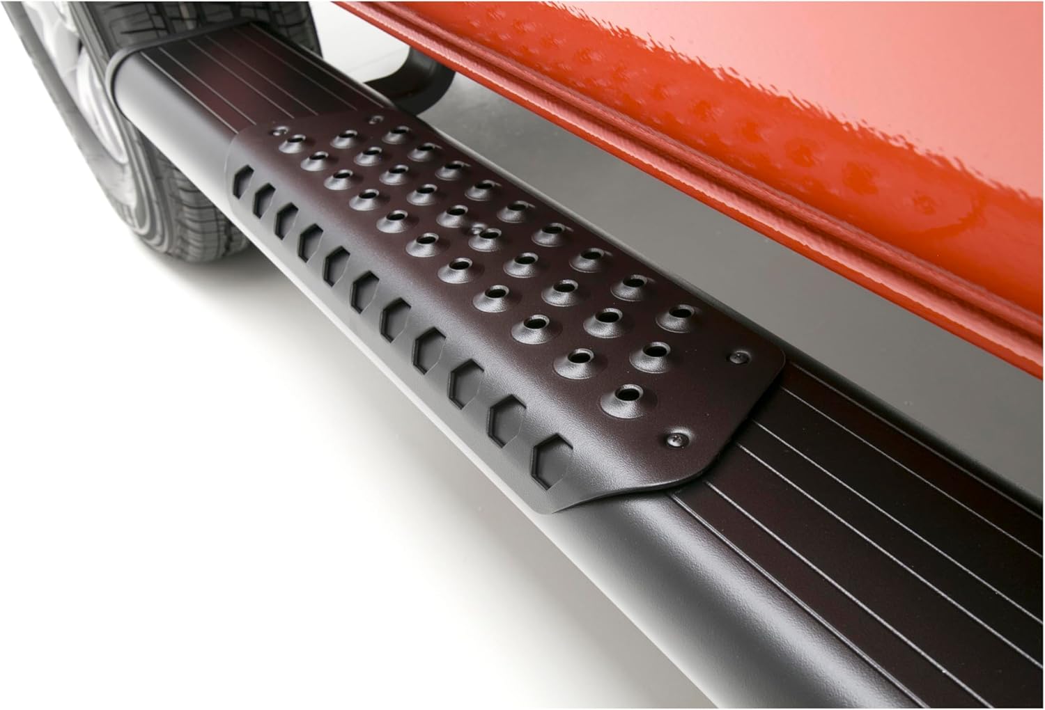 LUVERNE 584100-570344 O-Mega II 100-Inch, 36-Inch Black Aluminum Side Steps, Select Chevrolet Express, GMC Savana 1500, 2500, 3500