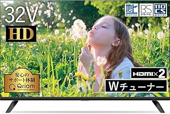山善　ヤマゼン　32型 テレビ　QRT-32W2K　2019年製　未使用に近い！ Amazon | 山善 テレビ Wチューナー 液晶 32インチ ハイビジョン