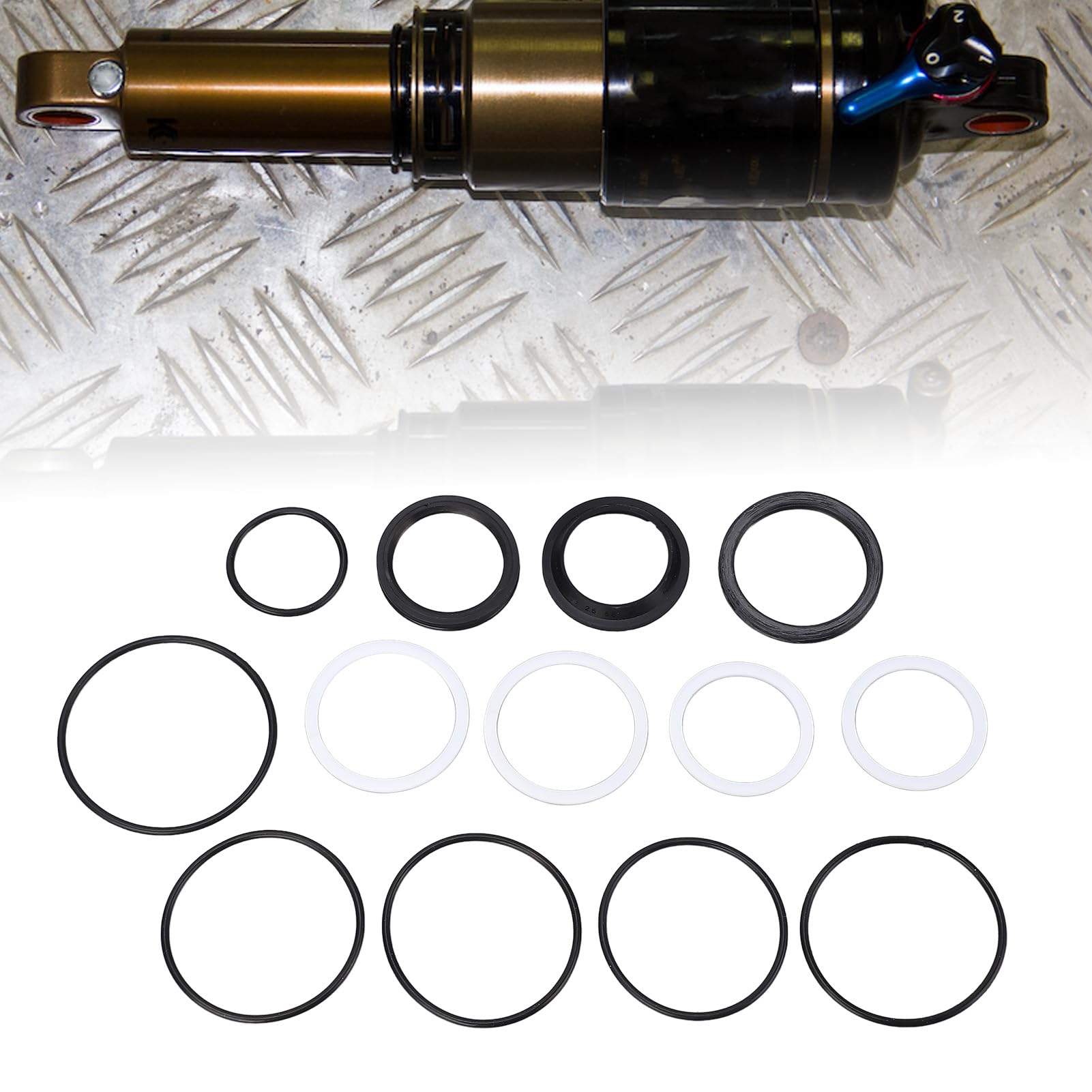 fox float rp23 service kit Stoßdämpfer Wartungssatz, 13-teiliger Stoßdämpfer Reparatursatz, Verbessert das Fahrzeughandling, für Stoßdämpfer Im RP23-Stil, DPS, DPX2, für Float X 2014–2017